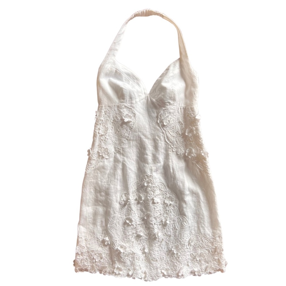 Laundry By Shelli Segal White Lace Midi Dress